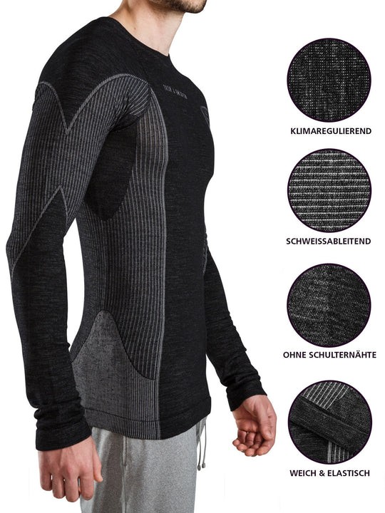 Merino Skiunterwäsche Set Herren