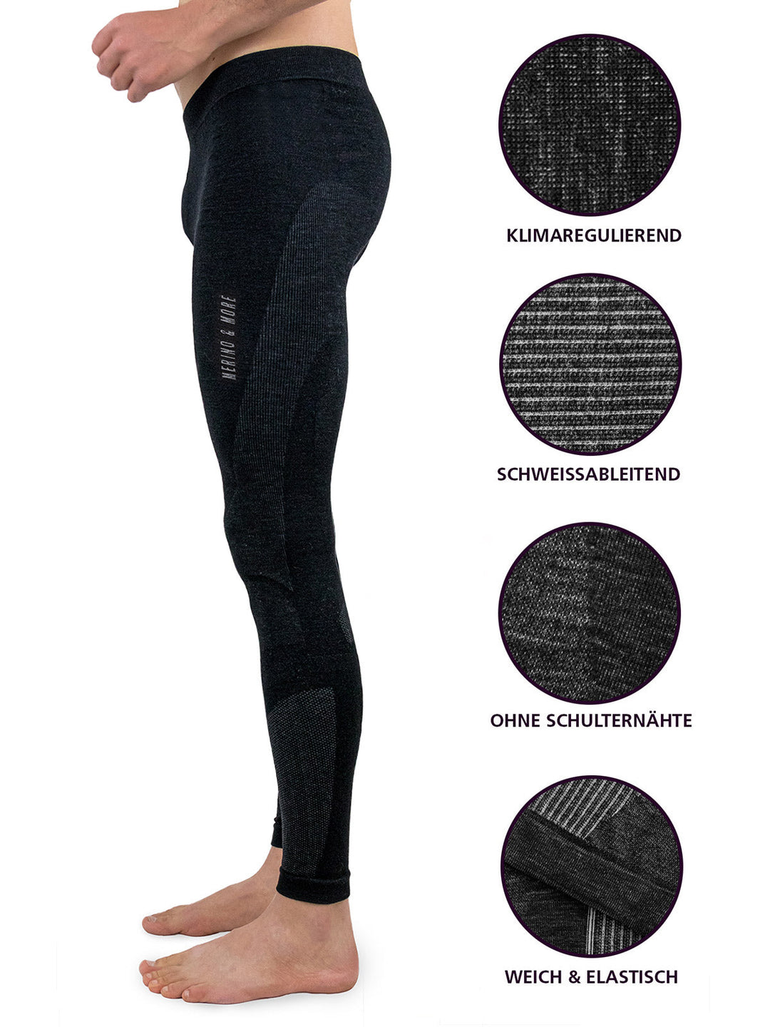 Merino Skiunterwäsche Set Herren