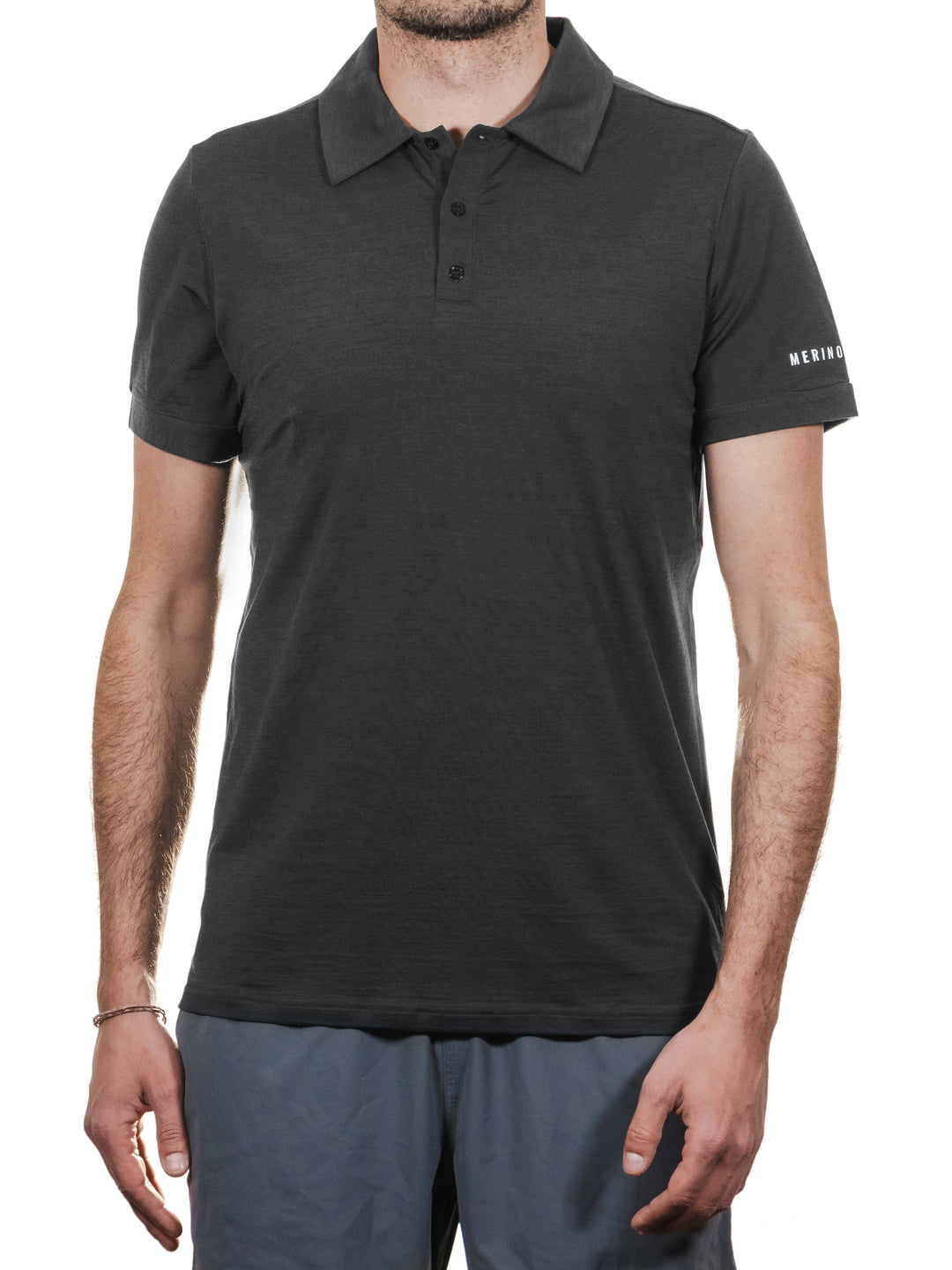 Merino Casual Polo-Shirt mit Tencel - Herren