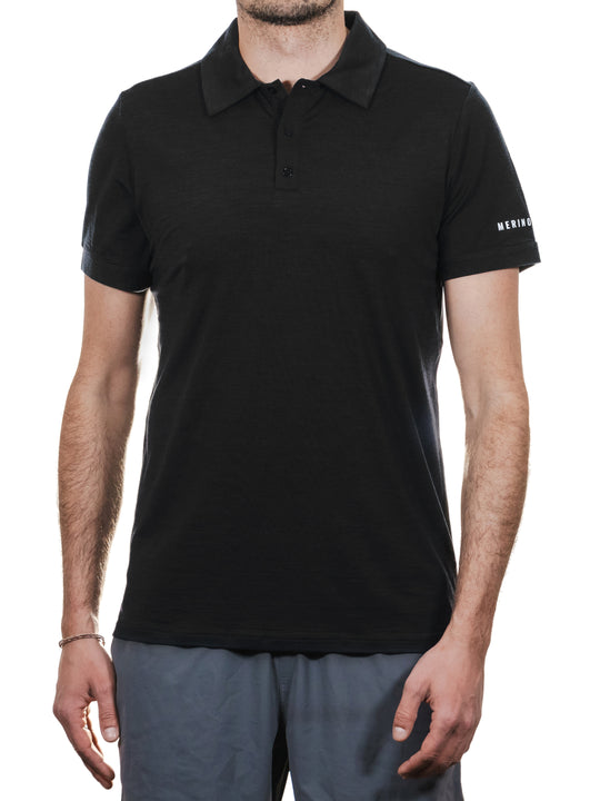 Merino Casual Polo-Shirt mit Tencel - Herren