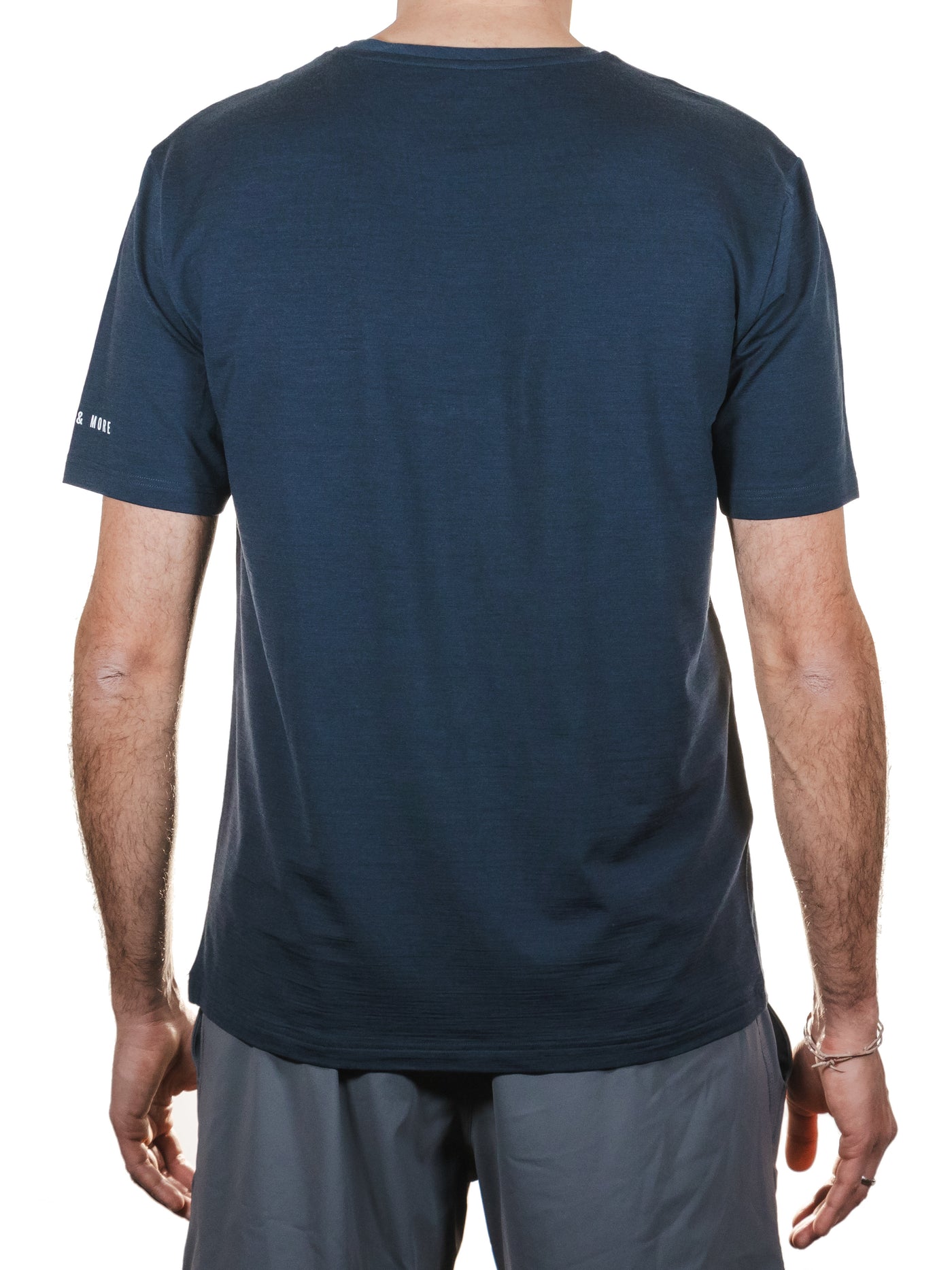 Merino Casual T-Shirt mit Tencel - Herren - Dunkelblau