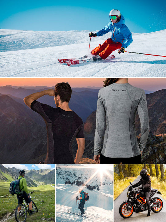 Merino Skiunterwäsche Set Herren