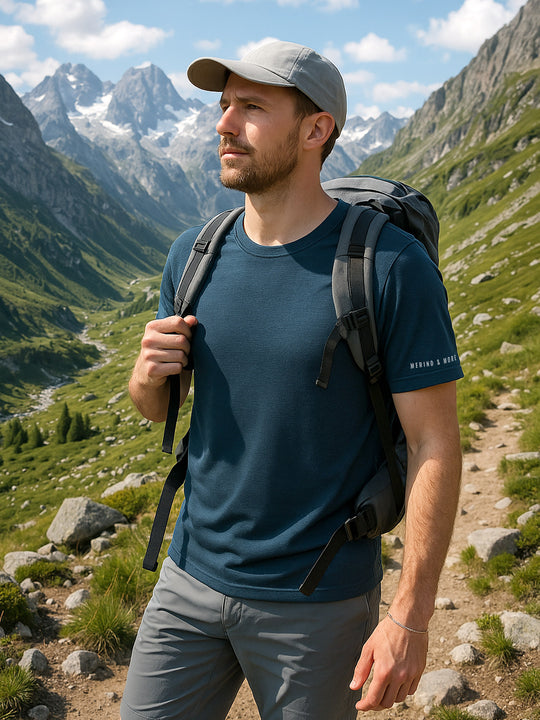 Merino Casual T-Shirt mit Tencel - Herren