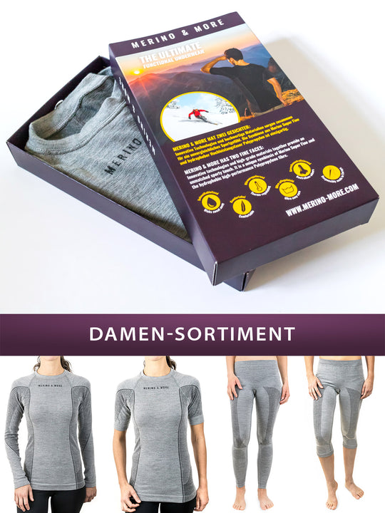 Merino Funktions-Hose 3/4 Damen